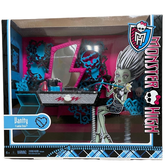 Monster High Frankie Stein Vanity Playset 2012 Mattel #Y0404 Brand NEW! - Picture 1 of 4